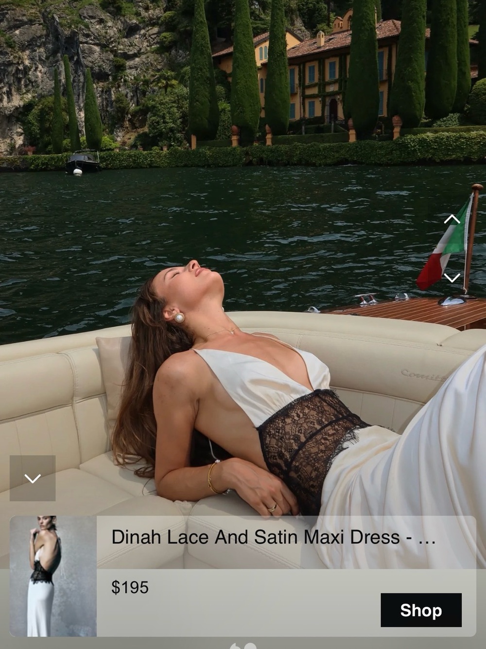 Dinah
Lace And Satin Maxi Dress - Black/Ivory - Picture 8 of 8